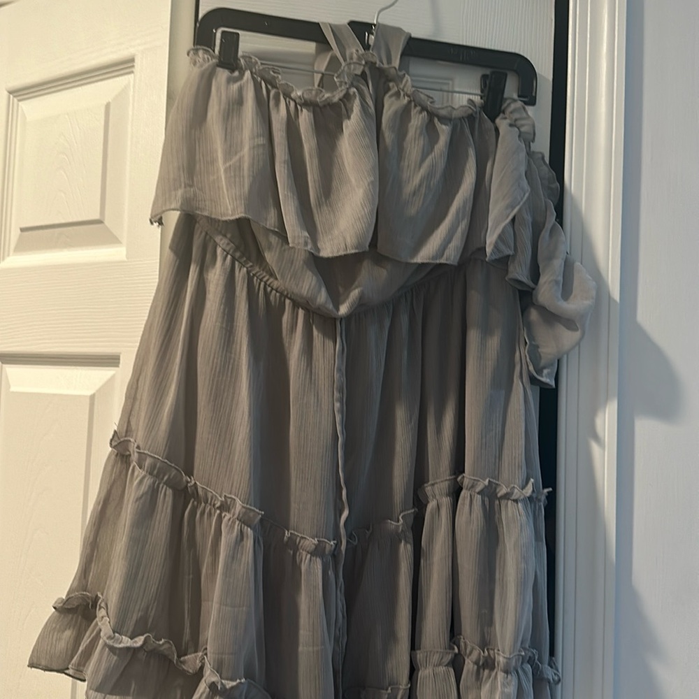 Flowy off the shoulder mini dress